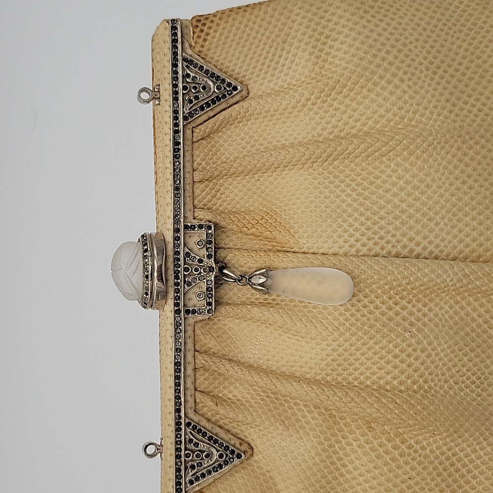 Vintage Judith Leiber Cream Lizard Clutch - Picture 11 of 11